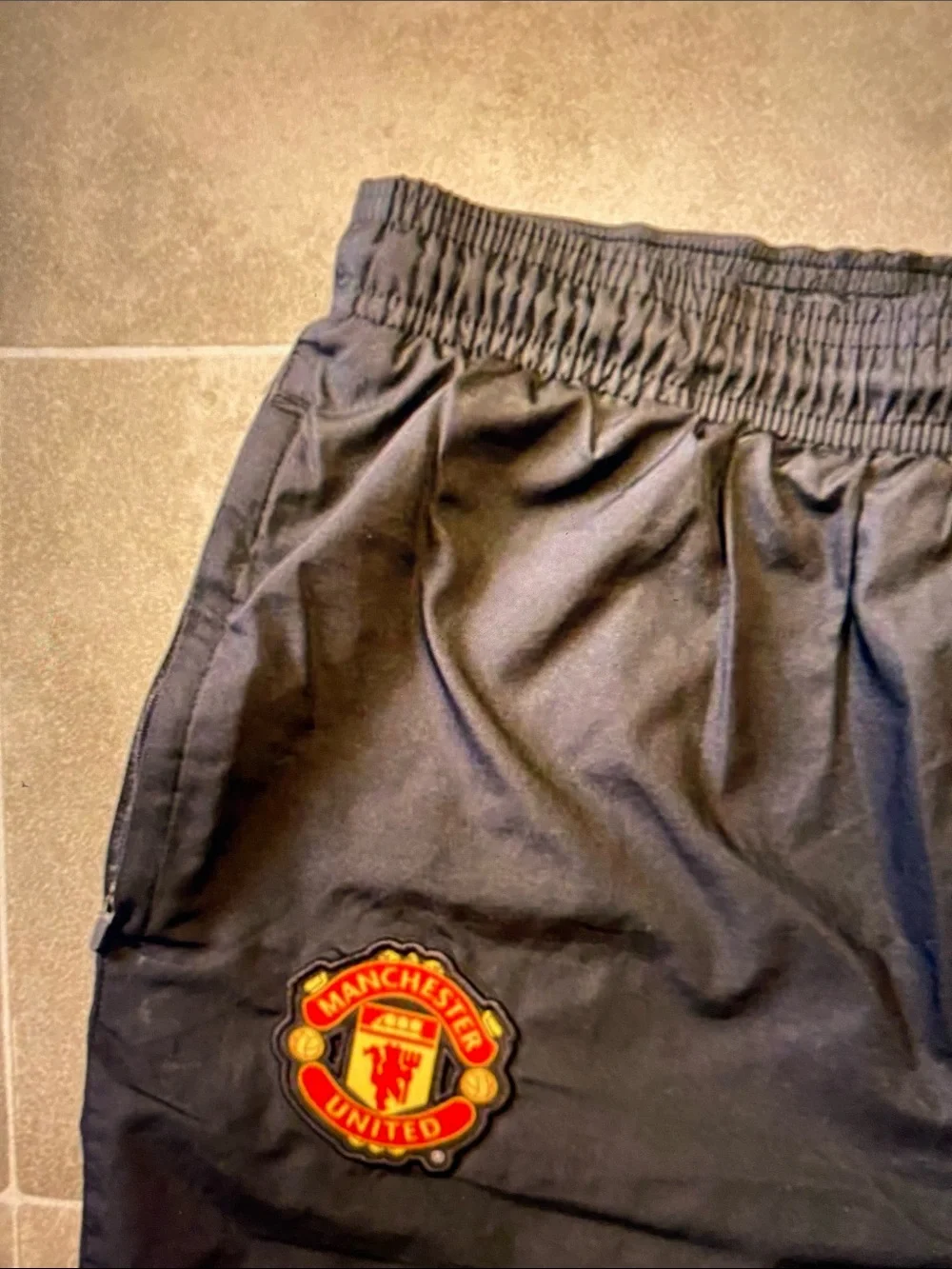 Nike Black Joggers with Manchester United Crest